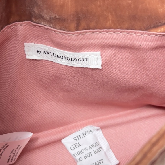 By Anthropologie 3D Floral Velvet Pink Rose Embellished Crossbody Bag - NWT - Picture 7 of 15